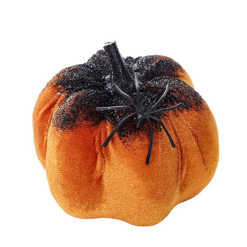 Simulated Spider Pumpkin Halloween Ornament Doll for Home Decor - Image 6
