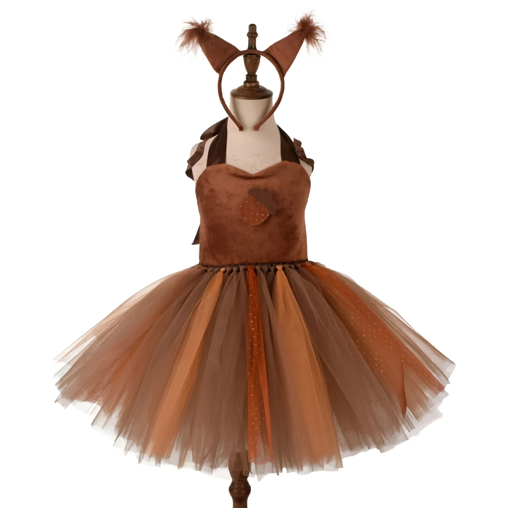 Children’s Squirrel Halloween & Role Play Costume Dress – Cute Animal Outfit - Image 4