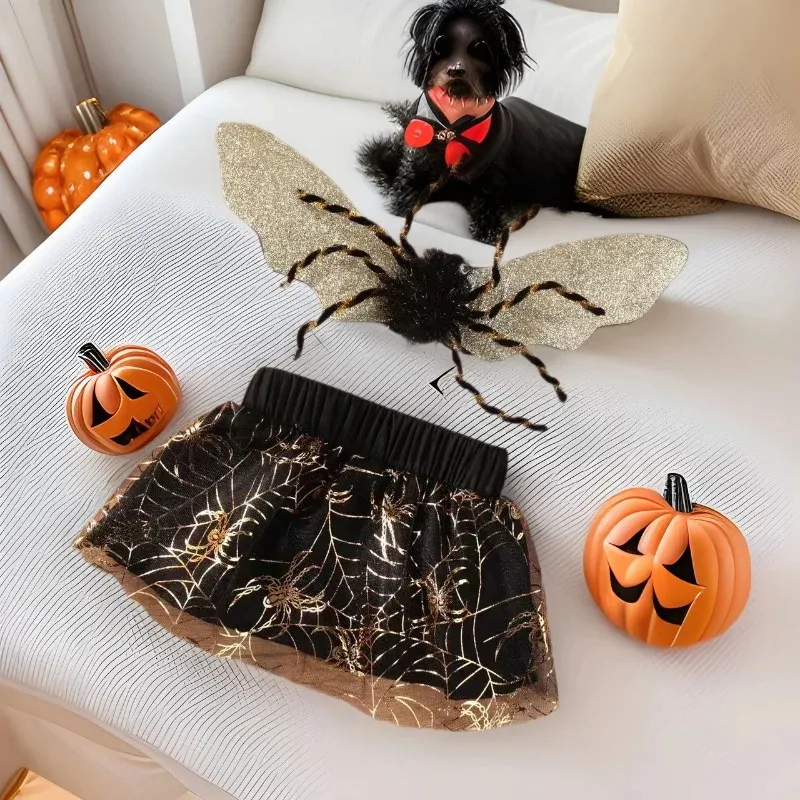 Spider Dog Costume - Funny Pet Halloween & Cosplay Outfit with Wings - Image 4