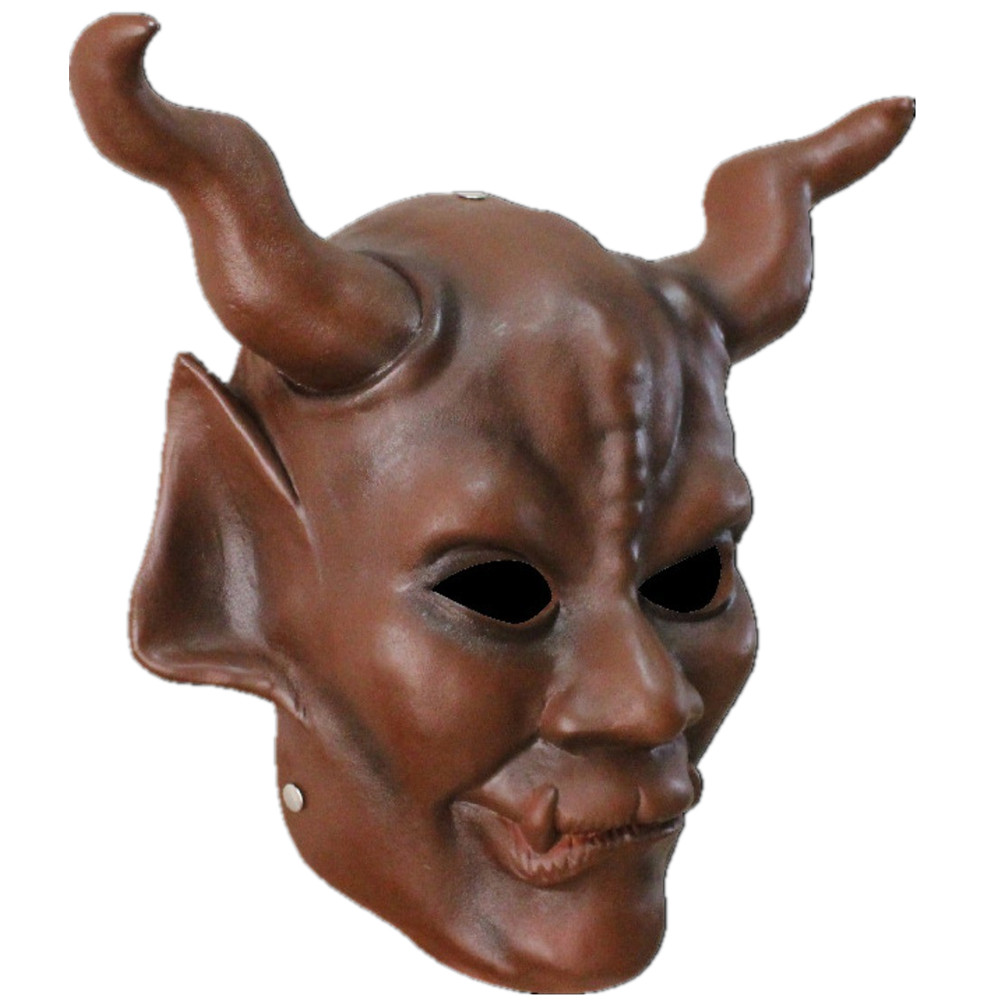 Resin Demon Bullhorn Mask for Halloween Cosplay & Party Costume - Image 5