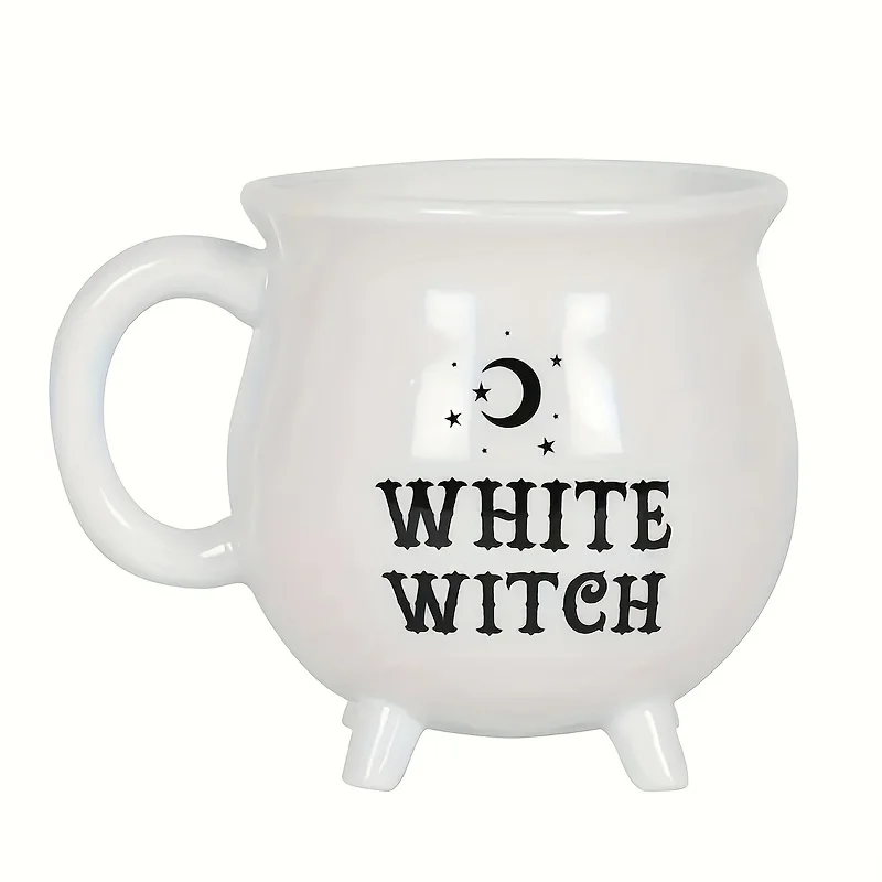 Witch's Brew Cauldron Mug - Ceramic Tea & Coffee Cup for Halloween - Image 4