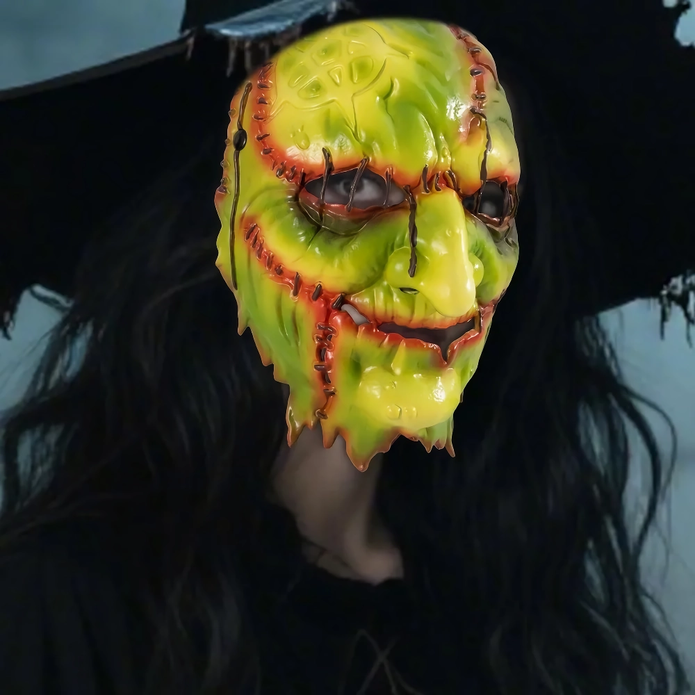 Blood Scar Halloween Witch Mask – Scary Killer Devil Cosplay Facepiece - Image 3
