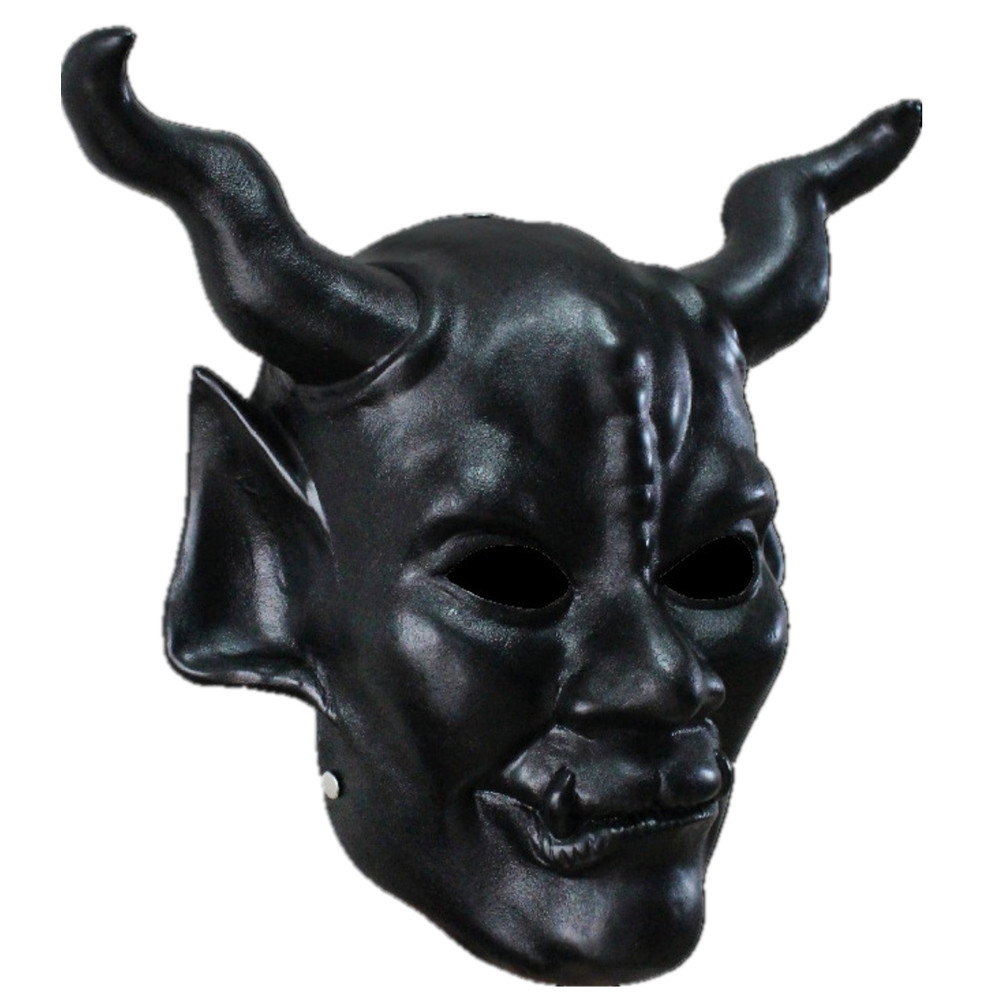 Resin Demon Bullhorn Mask for Halloween Cosplay & Party Costume - Image 4