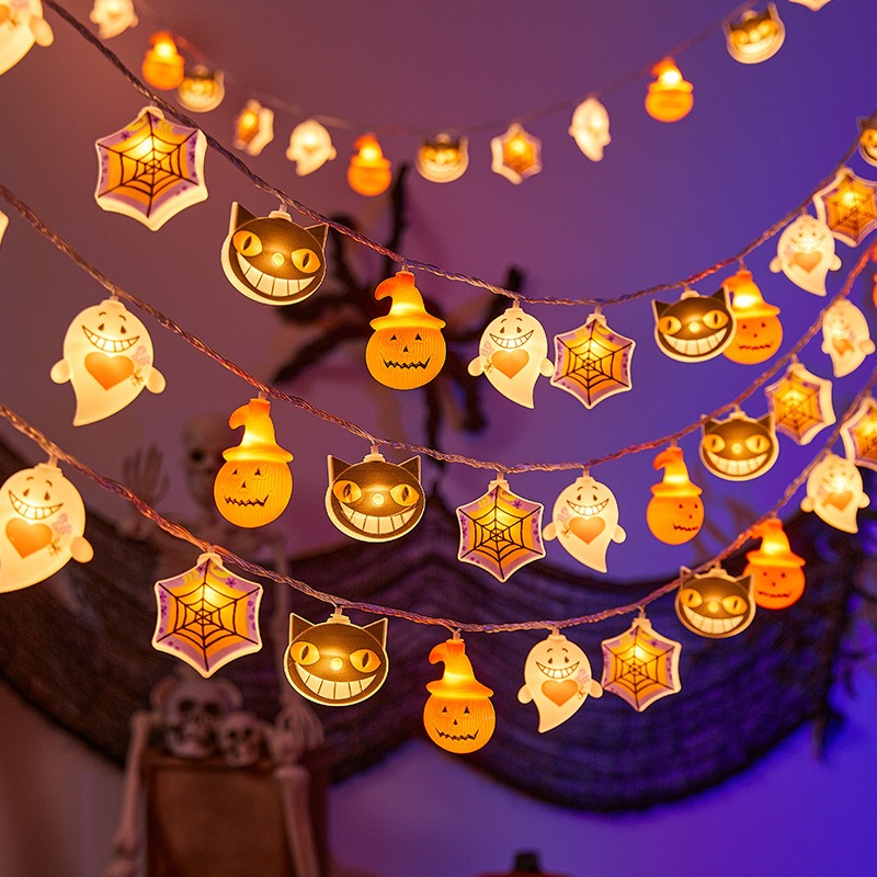 1.5m 10LED Halloween Spooky Ghost Light String – Haunted House Party Decor - Image 3