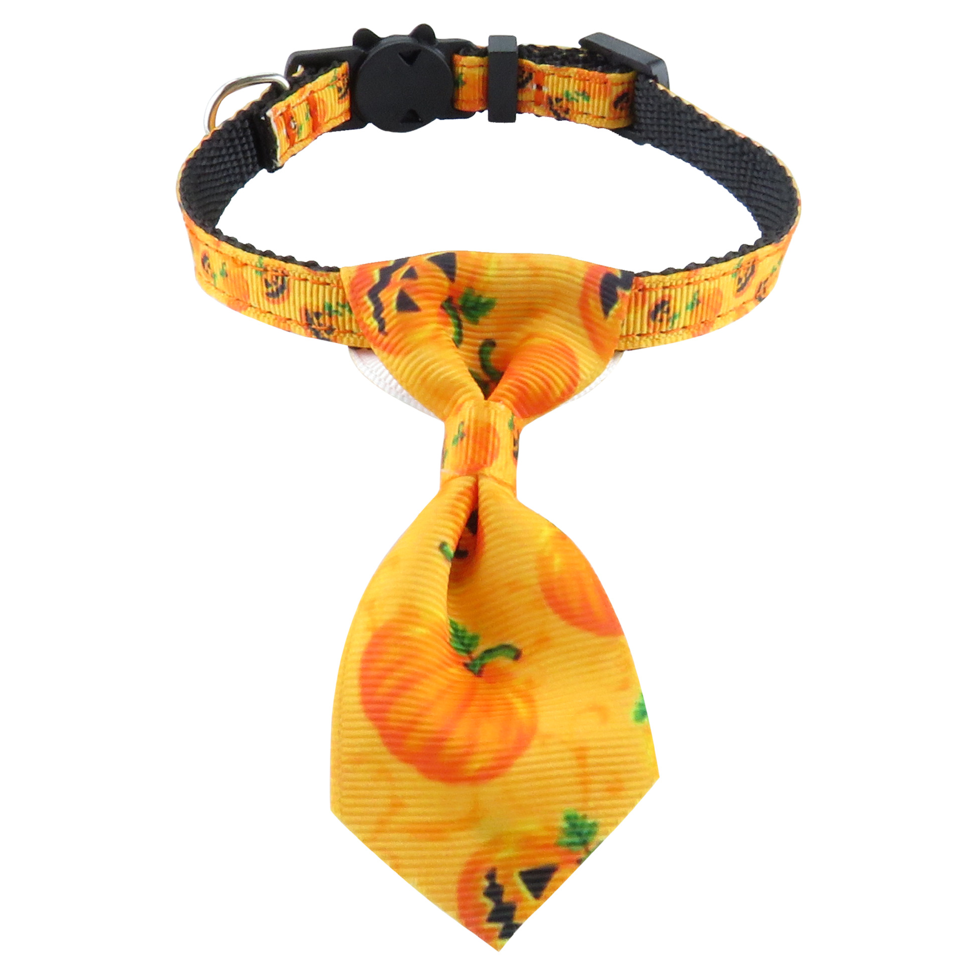 Yellow pumpkin tie