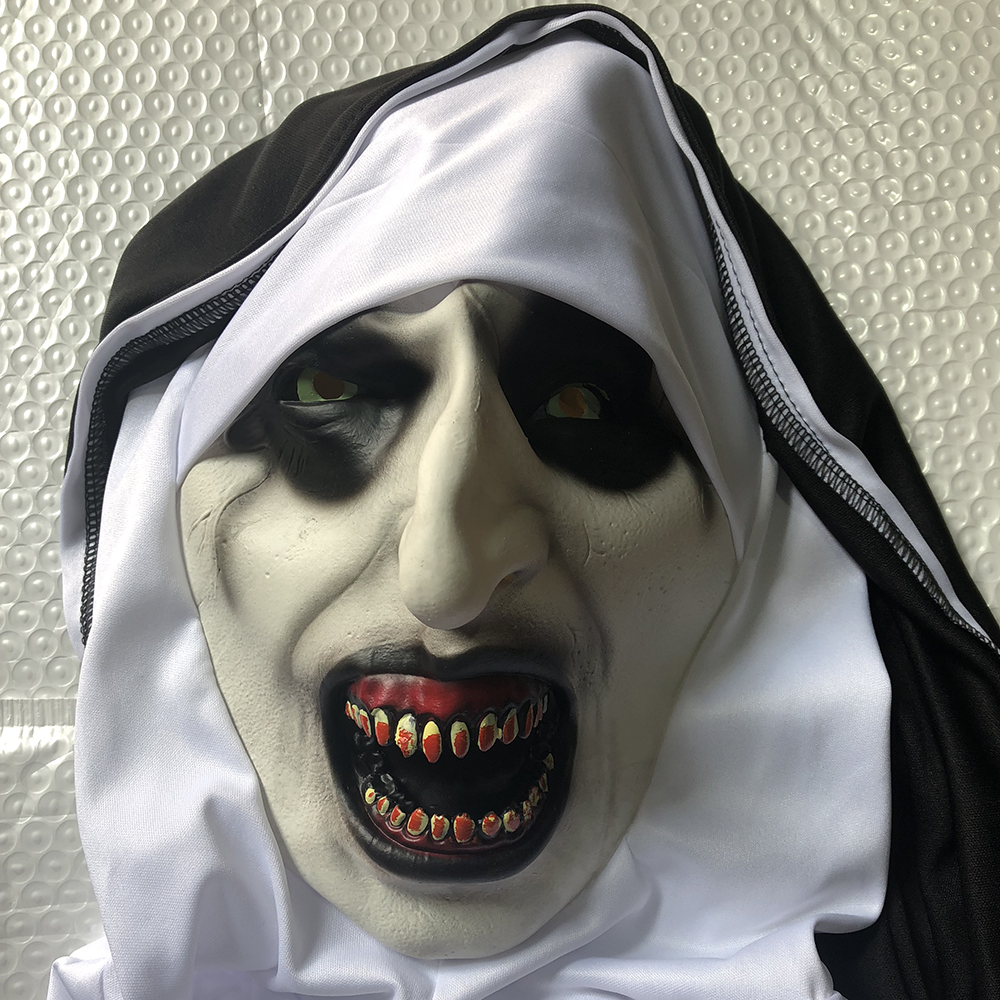 Valak The Nun Cosplay Mask – Scary Halloween Terror Costume Prop - Image 6
