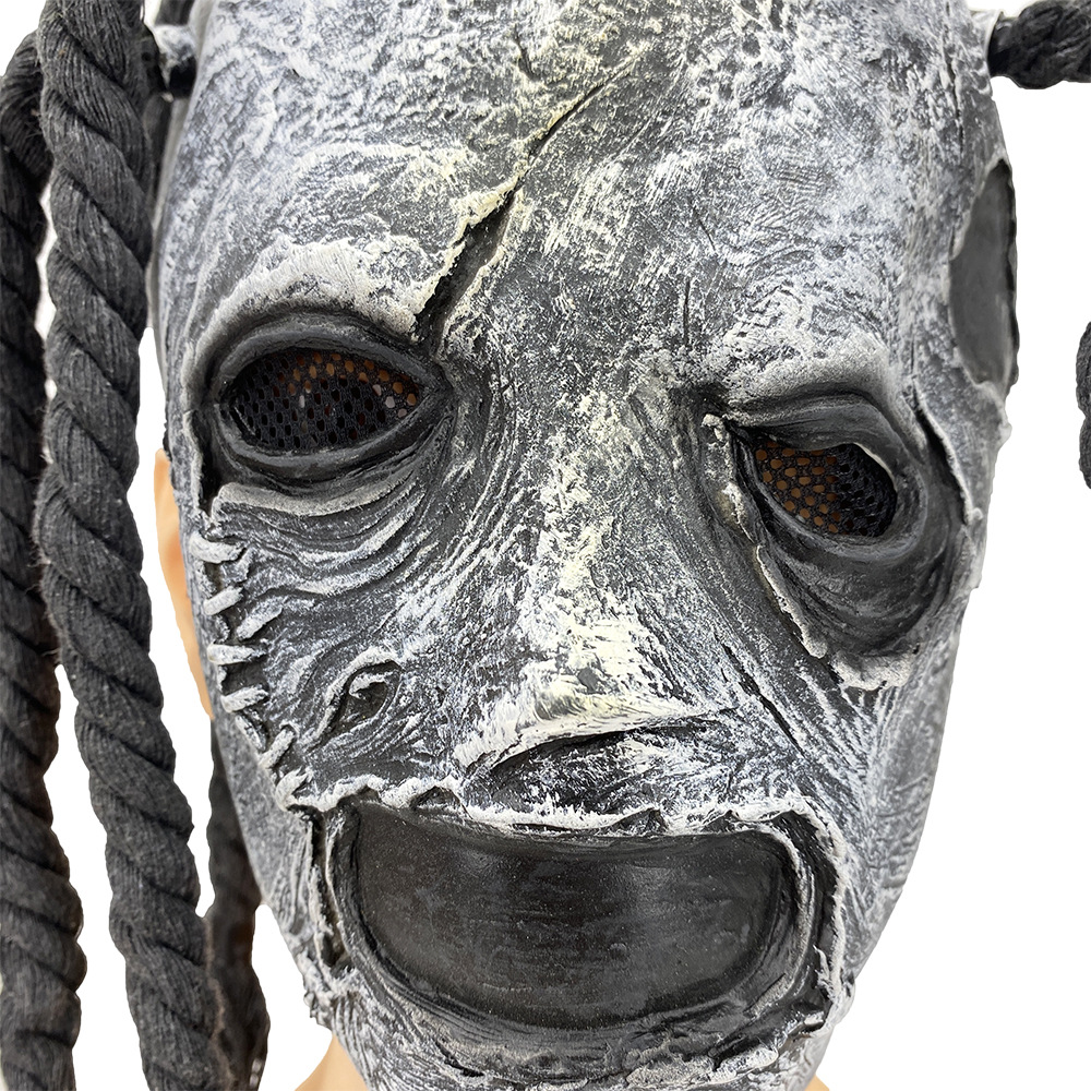 Unique Funny Halloween Mask with Braid for Cosplay and Parties - Image 5
