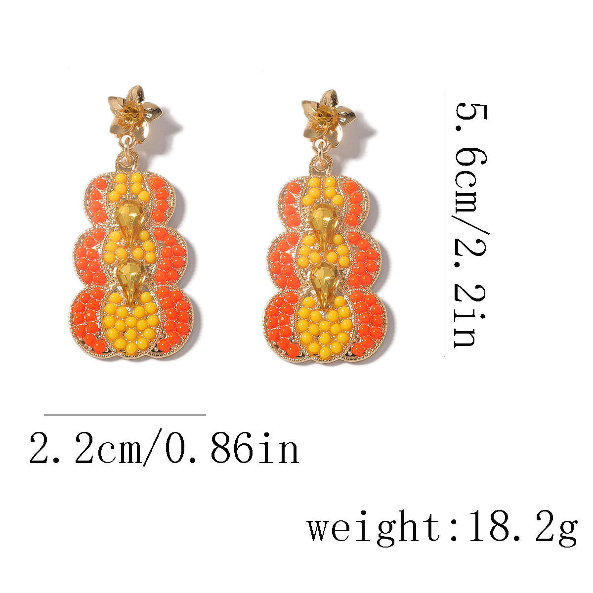 Halloween Pumpkin Alloy Drop Earrings - Image 5