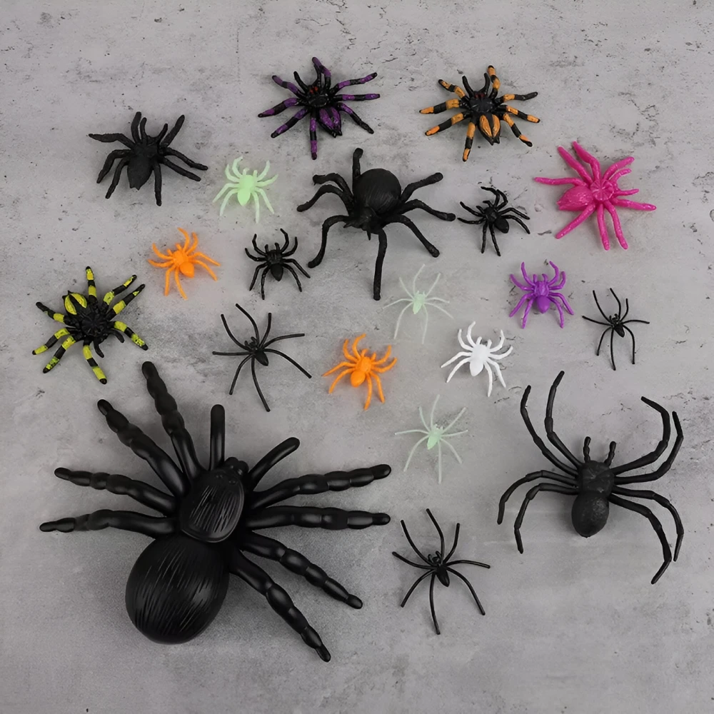 Realistic Plastic Spiders Halloween Decoration 70pcs - Image 3