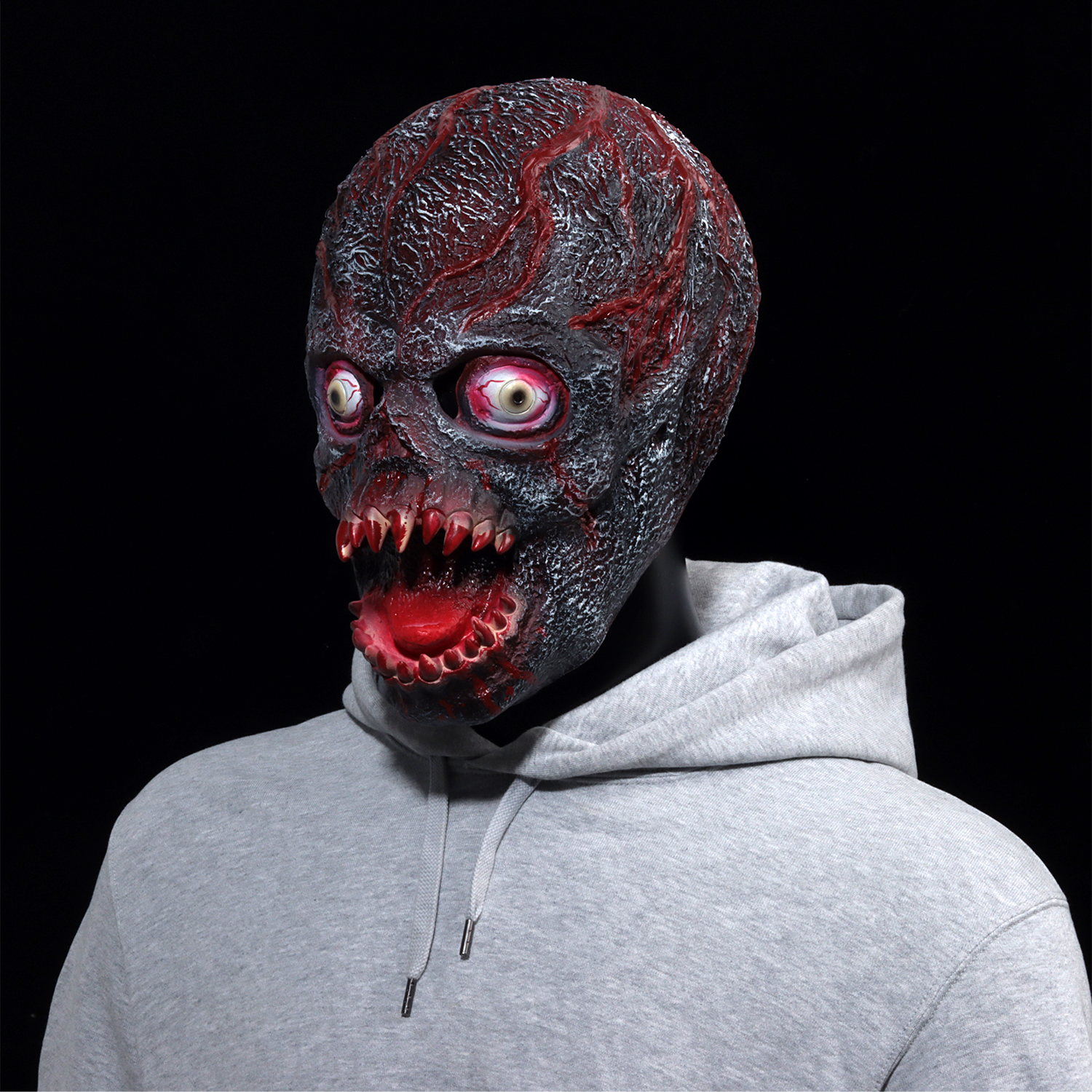 Zombie Skull Mask Halloween Costume - Latex Horror Demon Skeleton Mask - Image 2