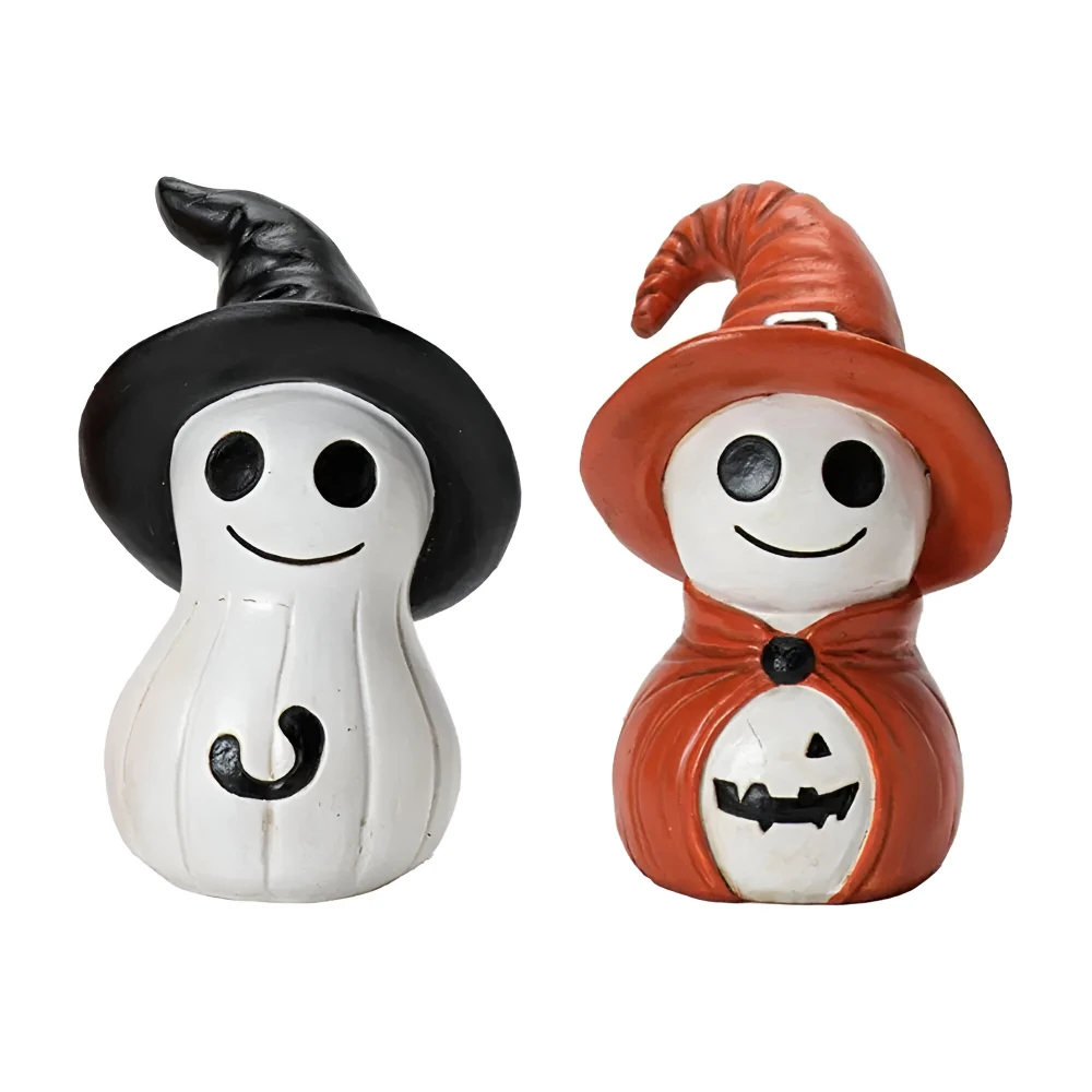 Smiling Wizard Halloween Figurine – Resin Desktop Decoration for Spooky Fun - Image 6