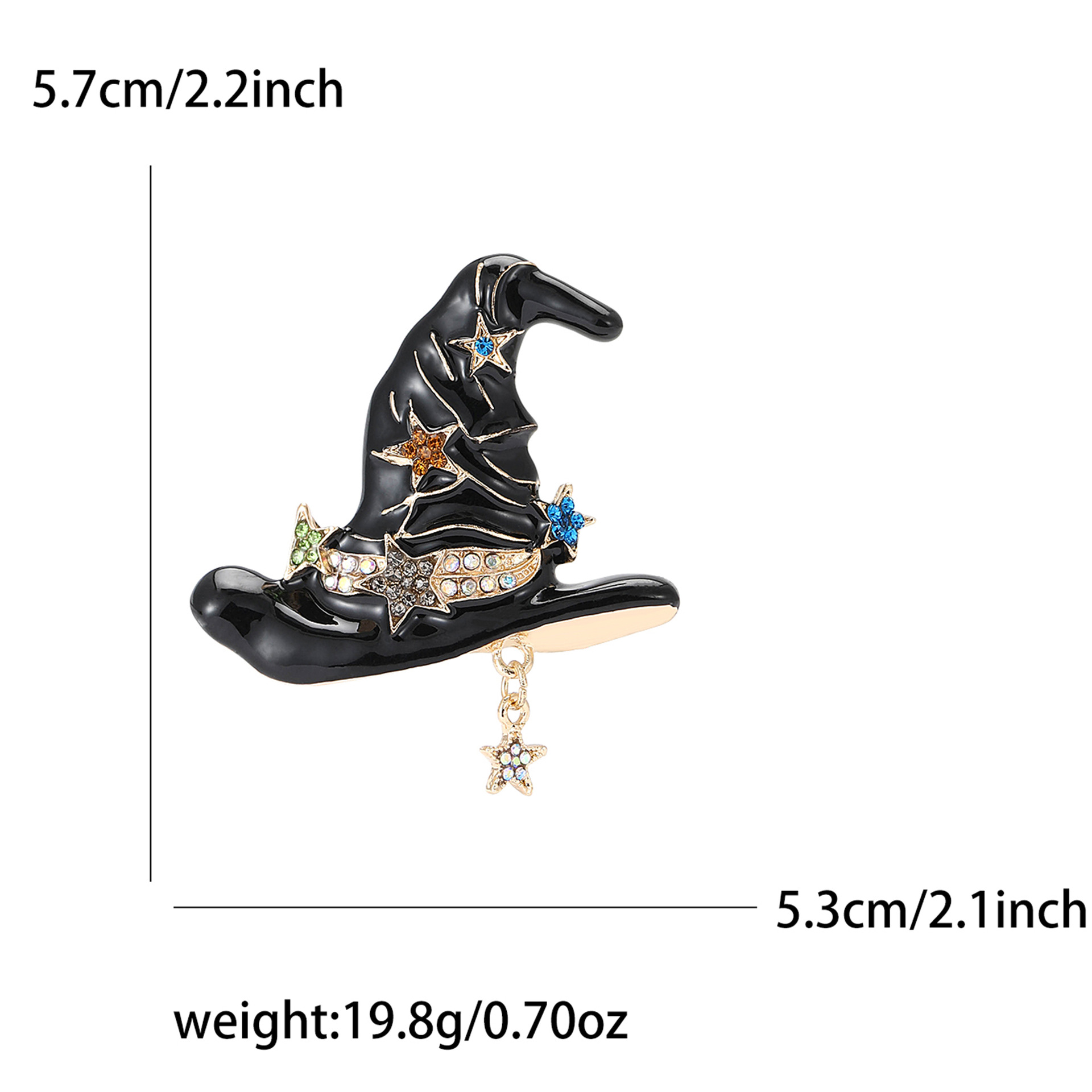 Halloween Magic Hat Brooch for Men and Women - Image 4