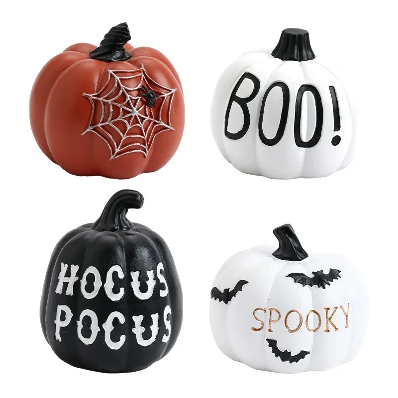 Spooky Halloween Pumpkin Table Ornament - Hocus Pocus Ghost Festival Decoration - Image 5