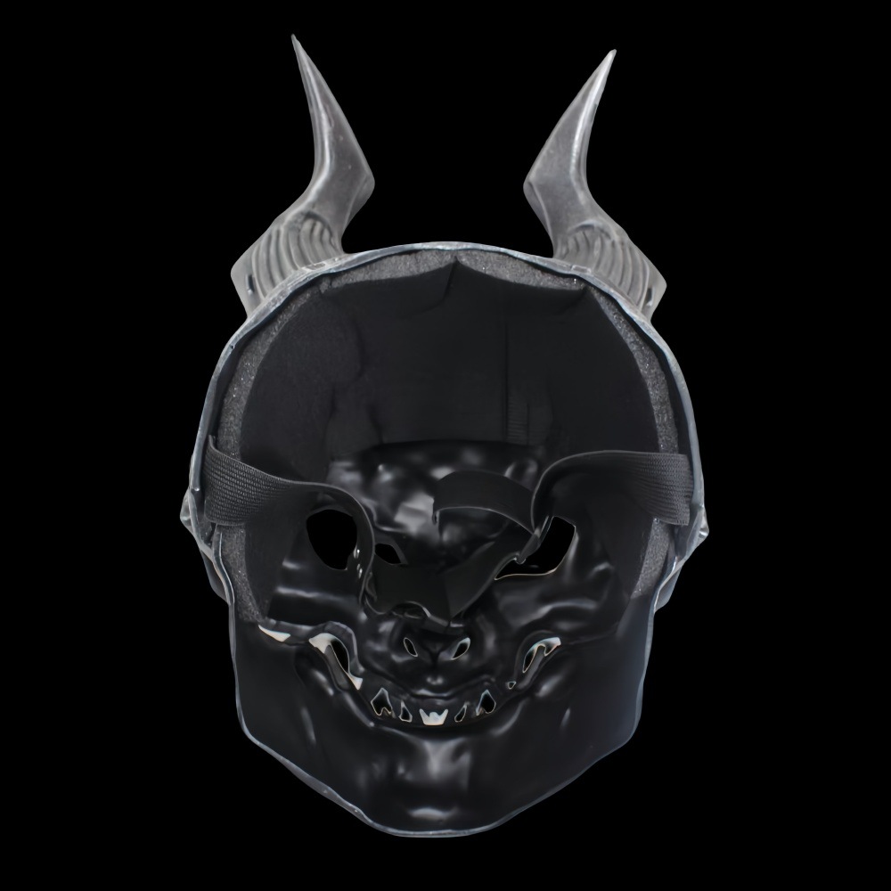 Halloween Resin Prajna Mask – Retro Party Dress Up Mask - Image 4