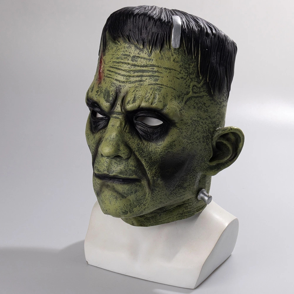 Frankenstein Cosplay Latex Mask for Halloween & Costume Parties - Image 3