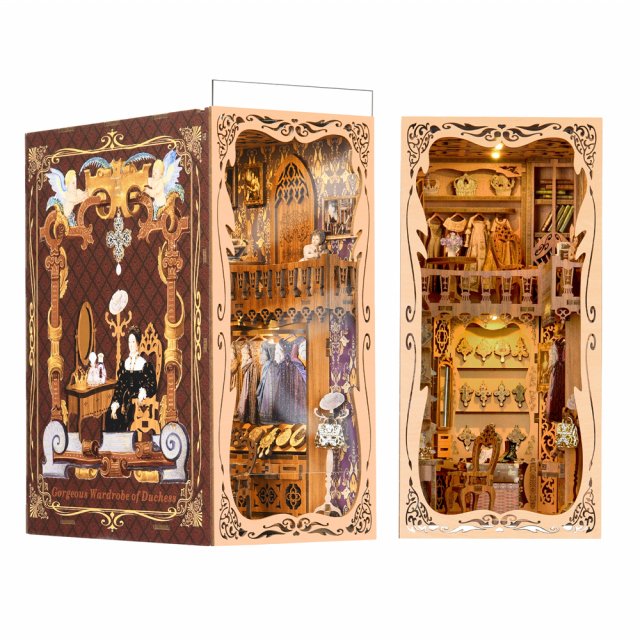 Magical Dollhouse Book Nook Kit - DIY Wooden Miniature Model