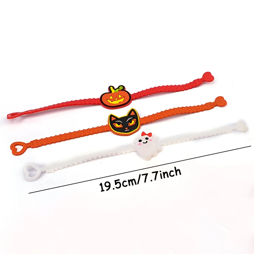 10pcs Halloween Rings & Bracelet Set - Cute Cartoon Party Accessories - Image 6