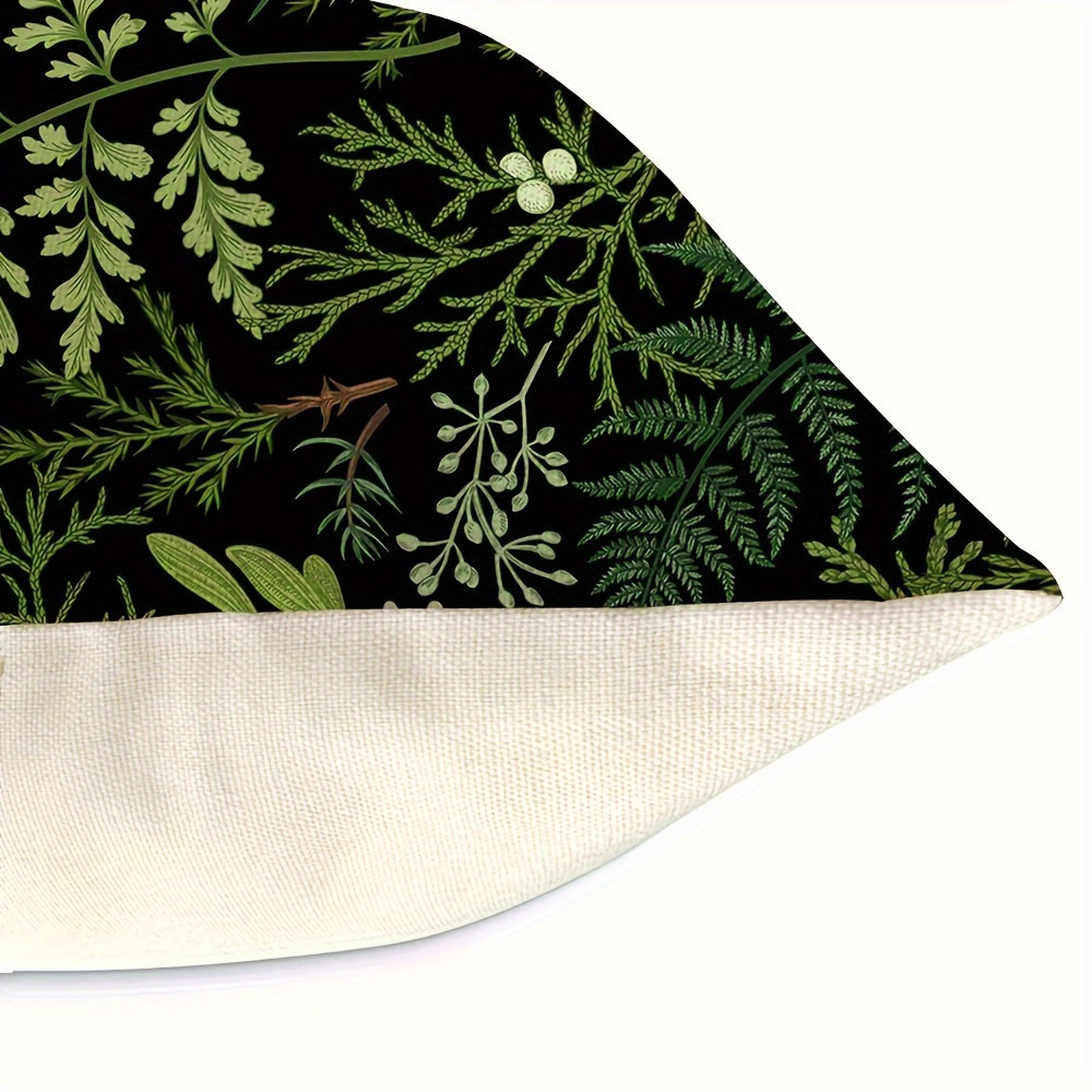 Vintage Sage Green Botanical Throw Pillow Cover - Image 4