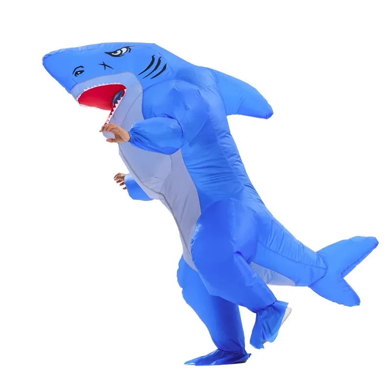 Inflatable Muscle Shark Costume - Funny Adult Halloween & Party Outfit - Image 4