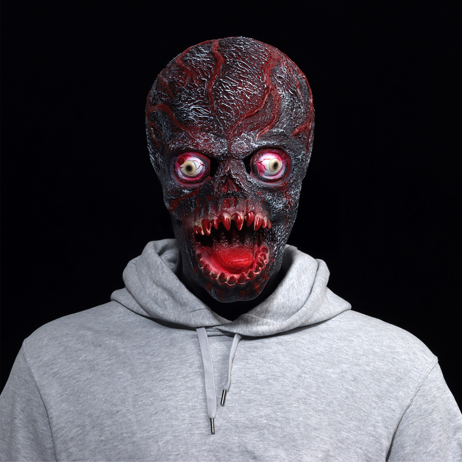 Zombie Skull Mask Halloween Costume - Latex Horror Demon Skeleton Mask - Image 3
