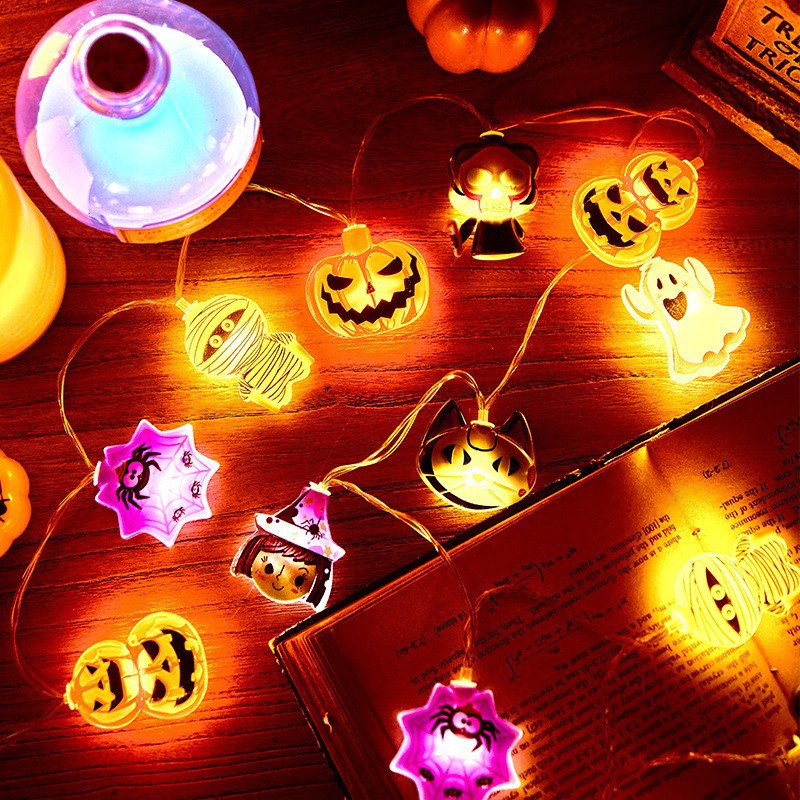 Halloween LED String Lights Pumpkin Ghost Spider Decoration 3M - Image 6