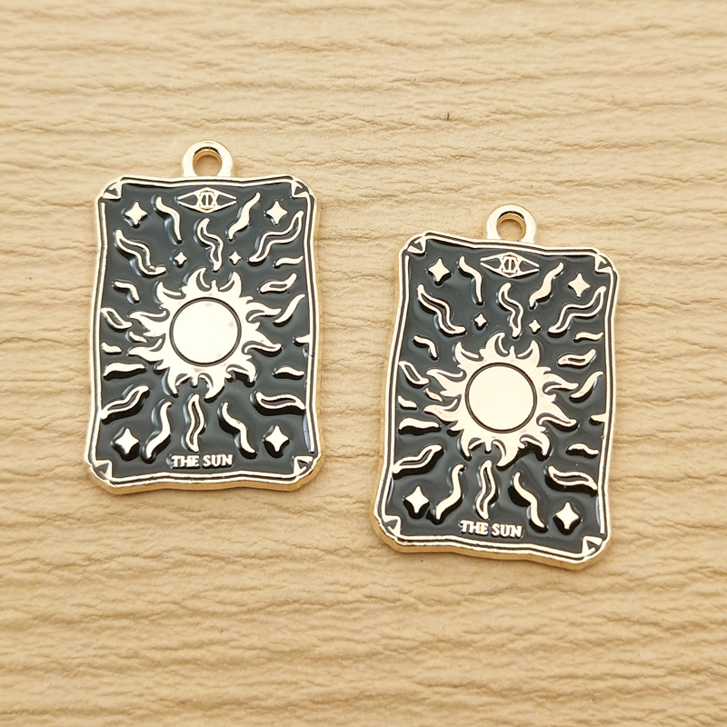 10pcs Sun & Moon Charms for Jewelry Making - Image 5