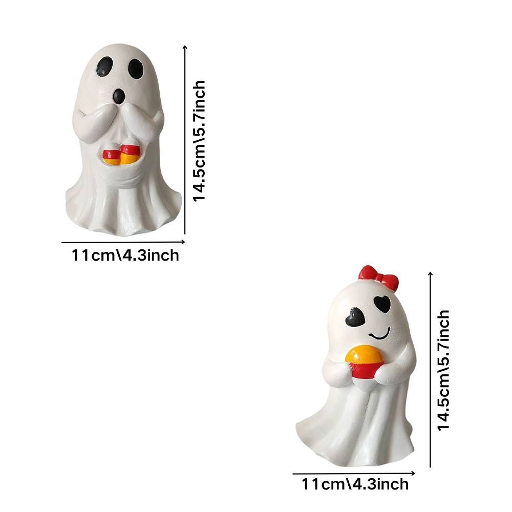 Cute Resin Halloween Ghost Figurine - Image 5