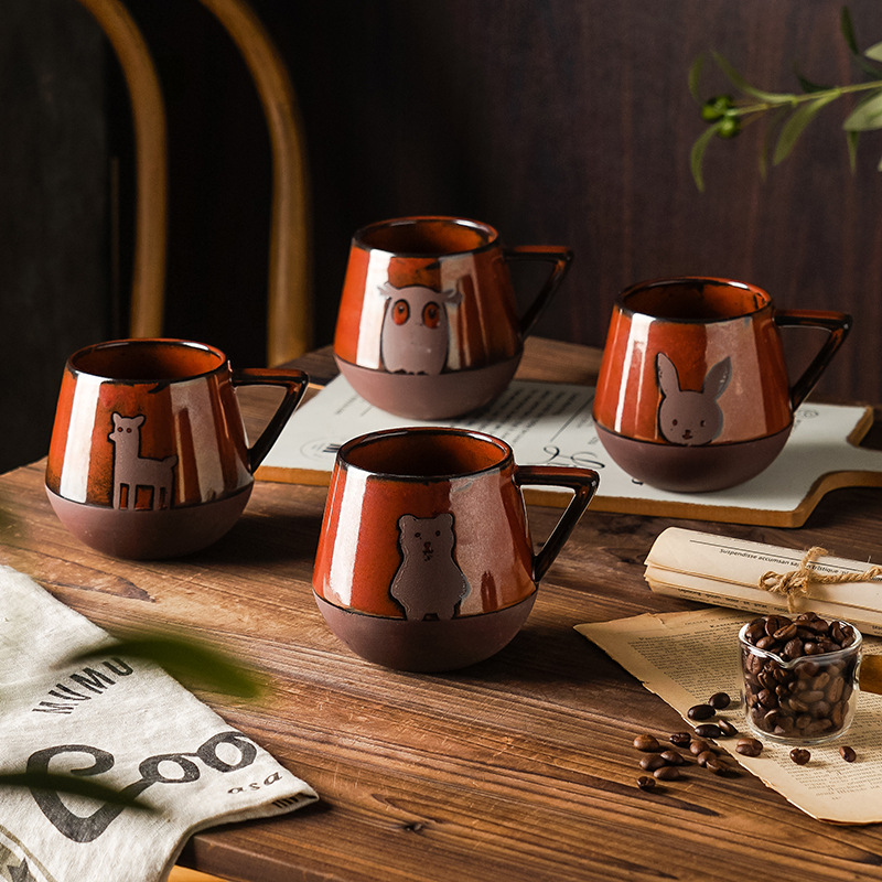 Nordic Hand-Painted Ceramic Mug - Image 3