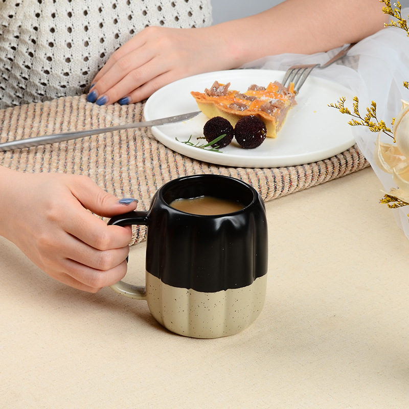 Orange Pumpkin Ceramic Coffee Cup - Image 6