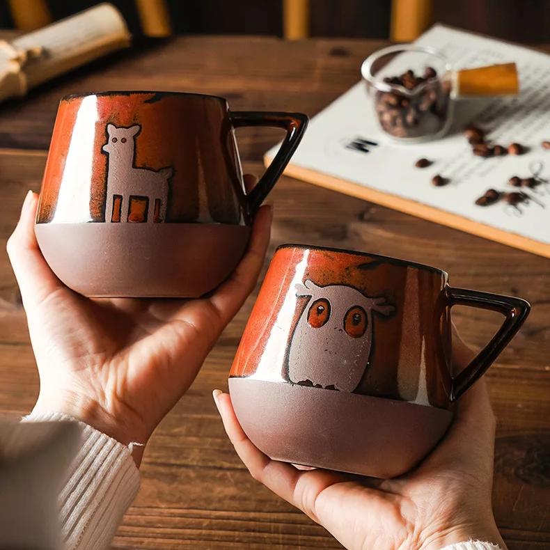 Nordic Hand-Painted Ceramic Mug - Image 5