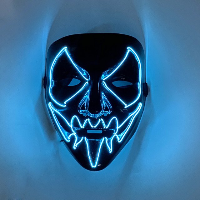 Light Up Halloween Horror Mask for Cosplay & Parties