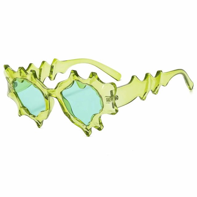 Y2K Punk Cat Eye Sunglasses – UV400 Colorful Irregular Shades