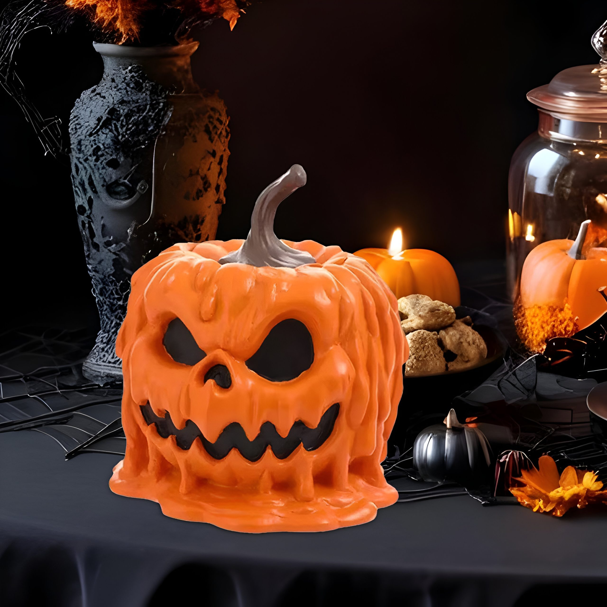 Pumpkin Head Halloween Candy Bowl - Image 4