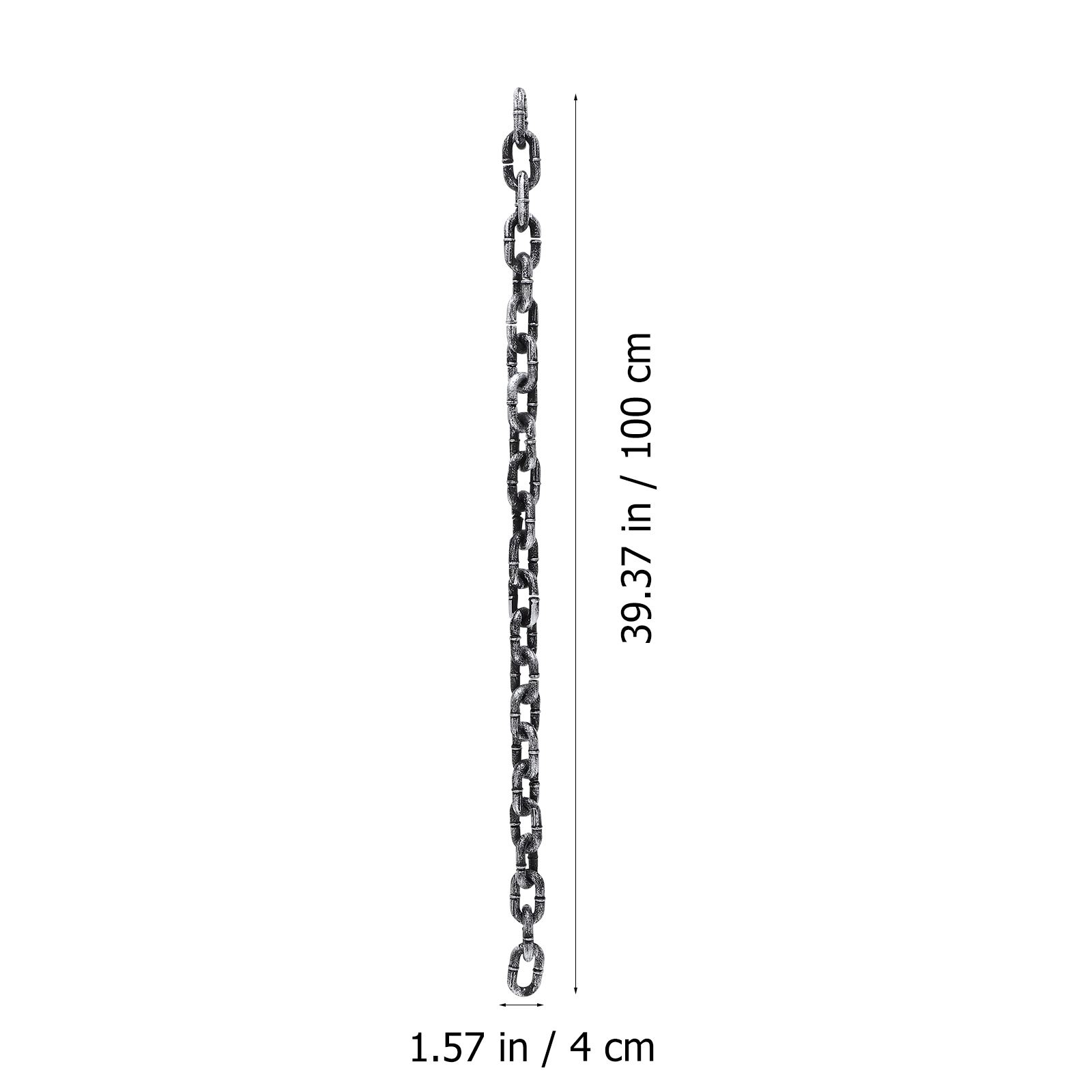 1M Halloween Decorative Simulated Iron Chain - Lightweight Plastic Party Accessory - Image 6