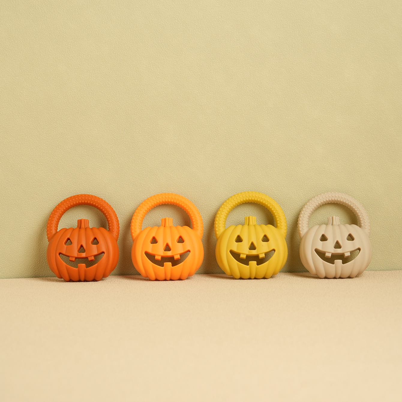 Silicone Pumpkin Teether Toy for Babies 0-12 Months – Safe & Soothing - Image 3