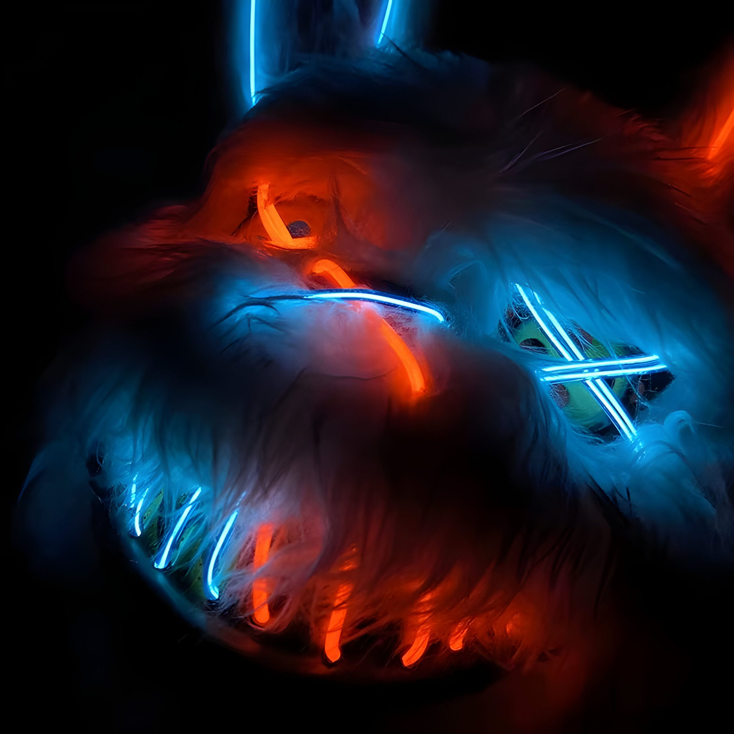 Glow LED Bunny Mask - Light Up Rabbit Mask for Cosplay and Parties - Image 3