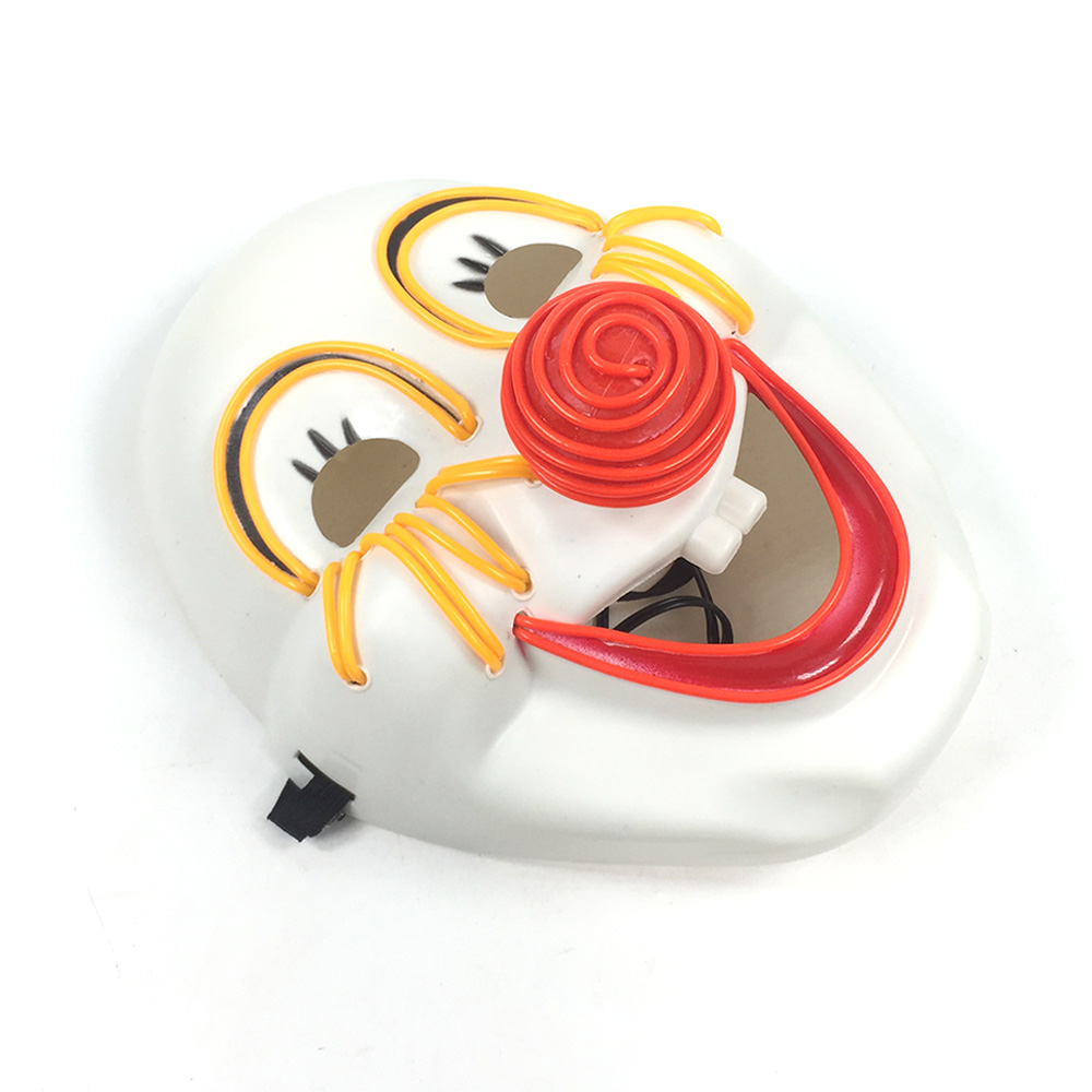 Funny Light-Up LED Clown Mask for Parties and Events - Image 3