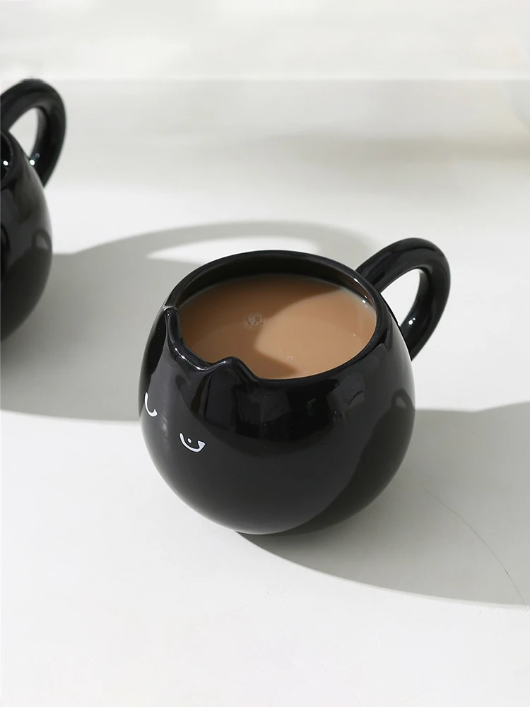 Cute Ceramic Cat Shaped Mug - Image 3