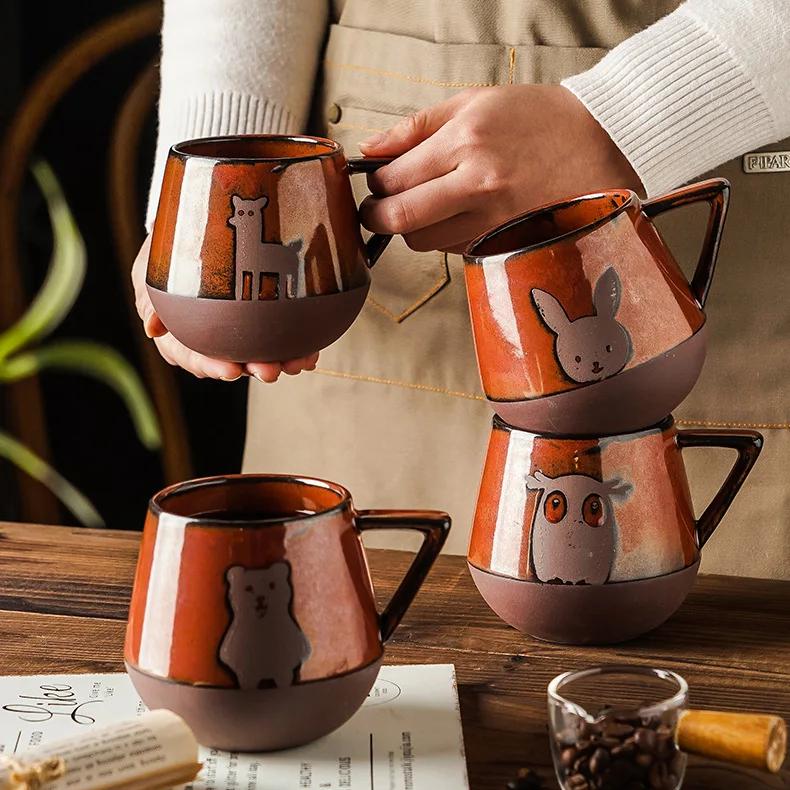 Nordic Hand-Painted Ceramic Mug