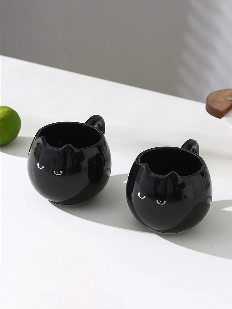 Cute Ceramic Cat Shaped Mug - Image 2