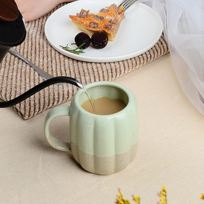 Orange Pumpkin Ceramic Coffee Cup - Image 7