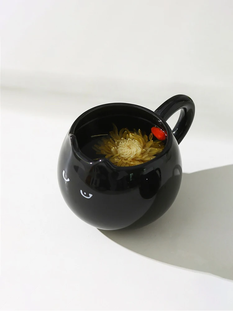 Cute Ceramic Cat Shaped Mug - Image 4