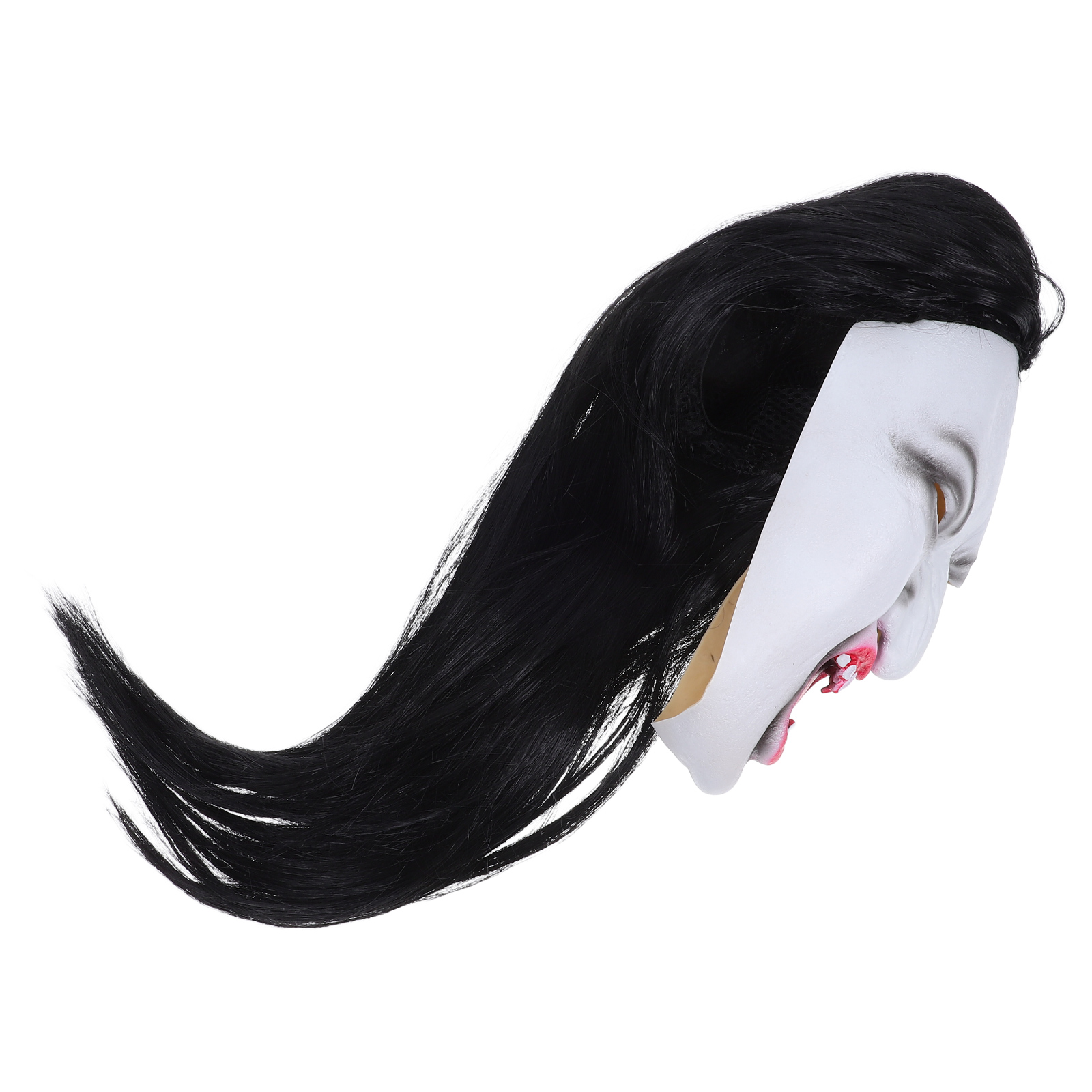 Creepy Ghost Mask with Long Hair – Realistic Horror Mask for Halloween & Masquerade Parties - Image 5