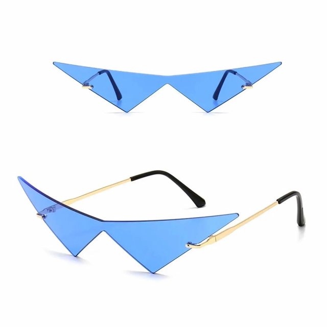 Vintage Oversized Triangle Sunglasses for Women – UV400 Fashion Eyewear