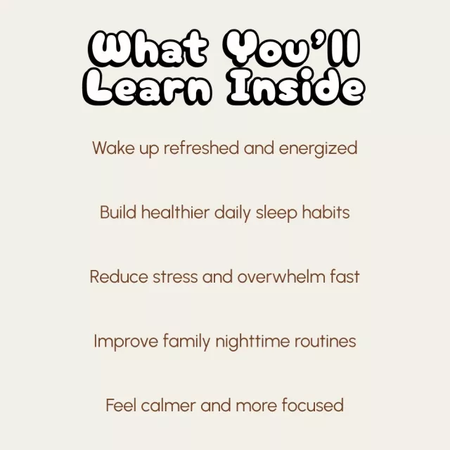 The Sleep Rescue Checklist for Parents | Digital Download | Printable Guide for Moms & Dads | Sleep Recovery eBook for Exhausted Parents | Morning & Evening Routines for Better Rest