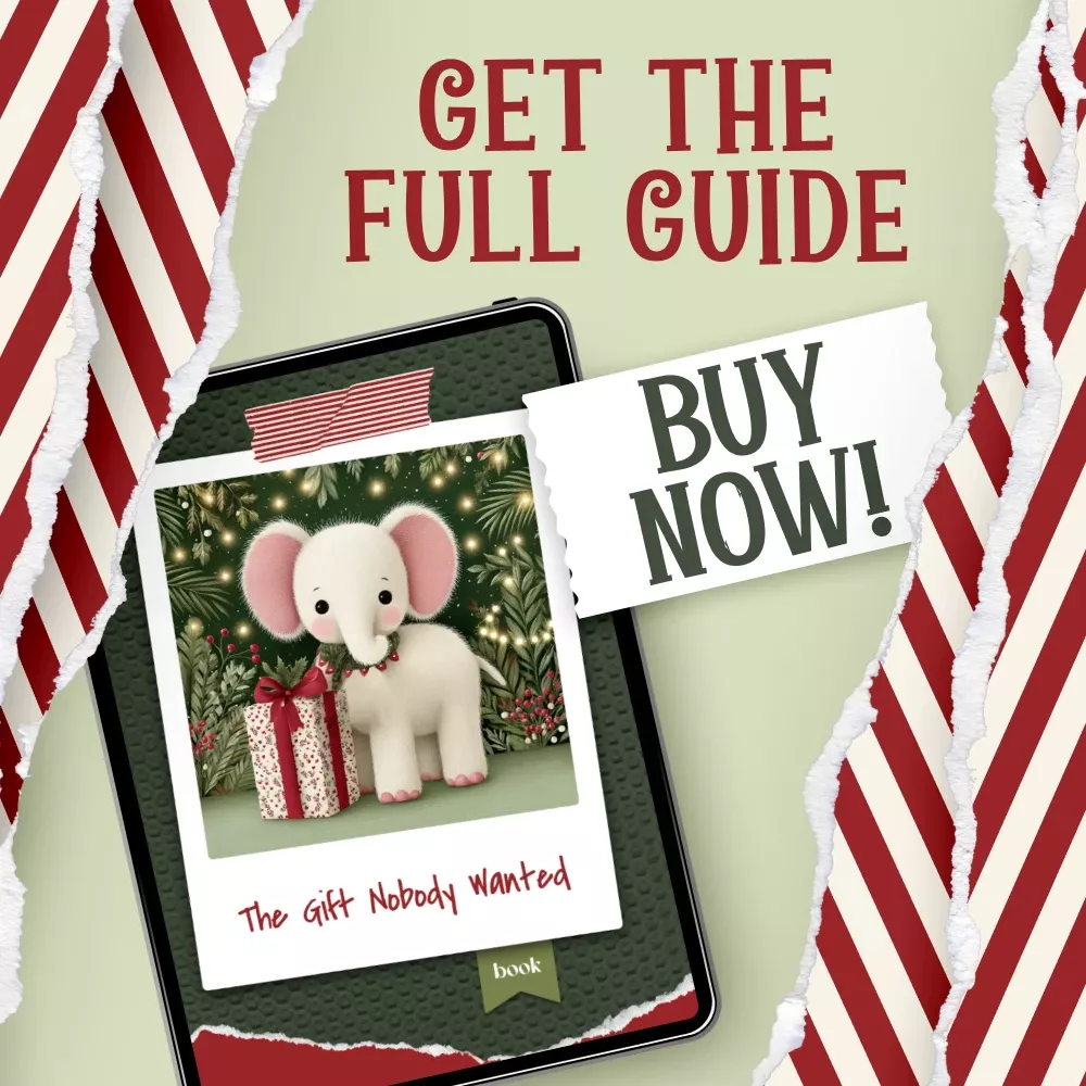 The Gift Nobody Wanted | Funny White Elephant Guide eBook for Smart Gift Swaps | Hilarious Gifting Tips + what to avoid giving at a white elephant party Checklist